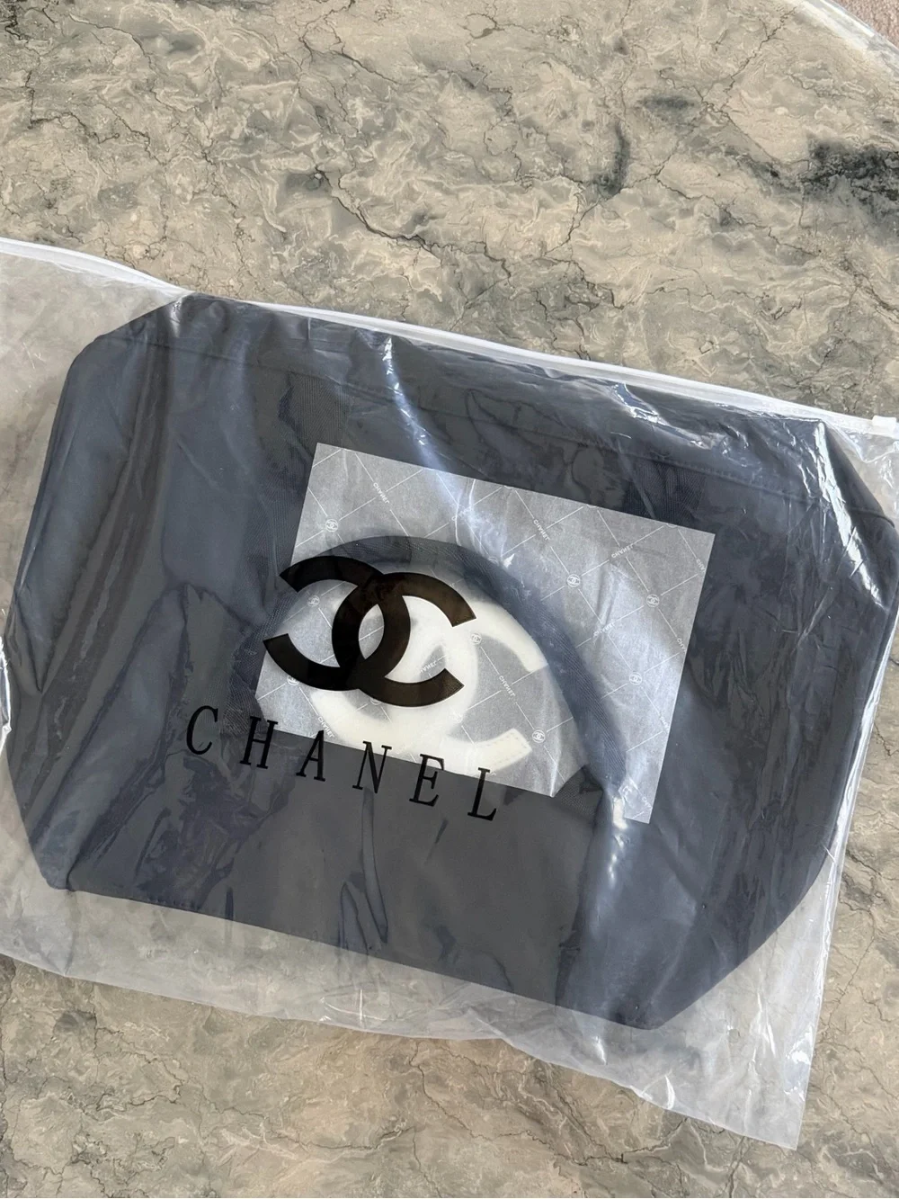 CHANEL Beauty Authentic Black Gym/Travel Duffel Bag